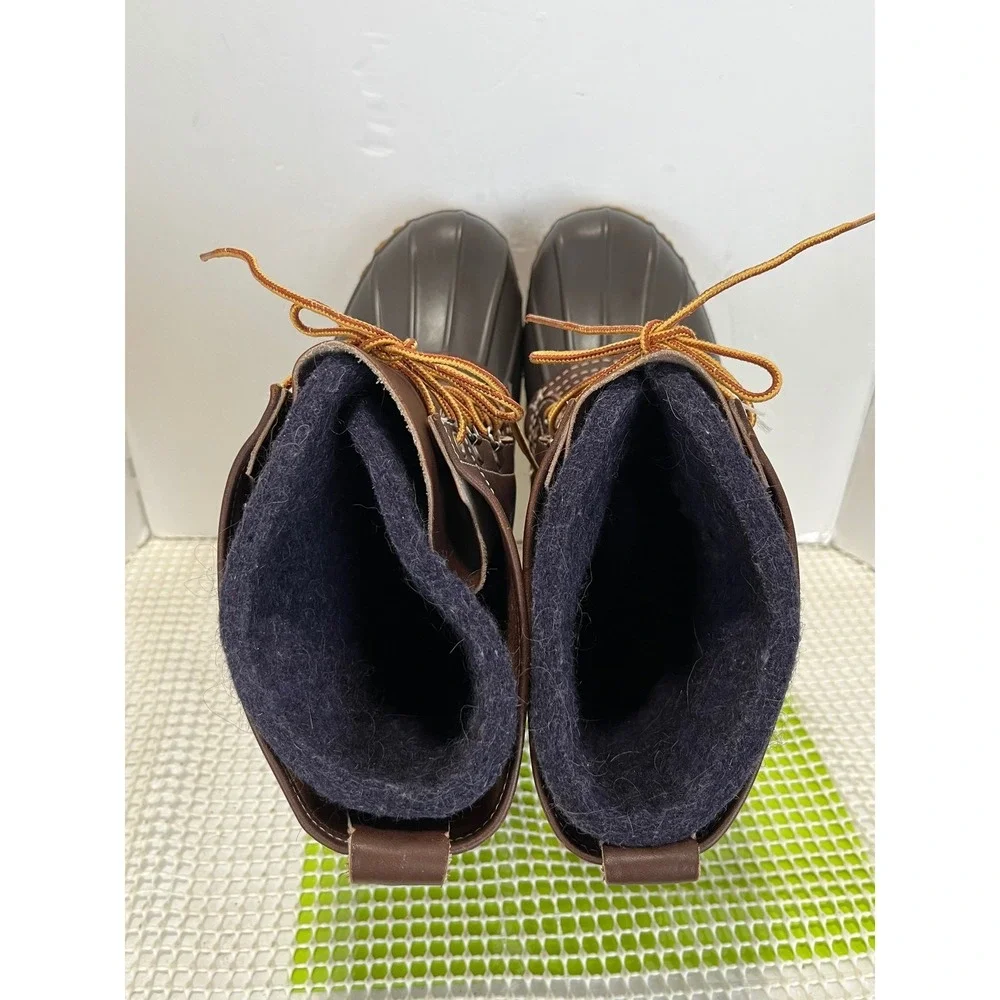 LL Bean Maine Hunting Shoe Men's 9 Brown Leather 10